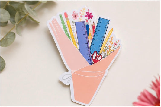 Stationery bouquet sticker