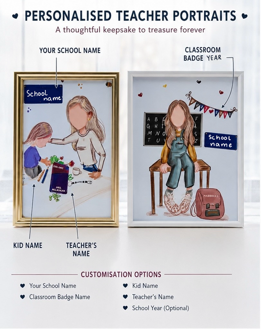 Personalised Teacher’s Appreciation Portrait