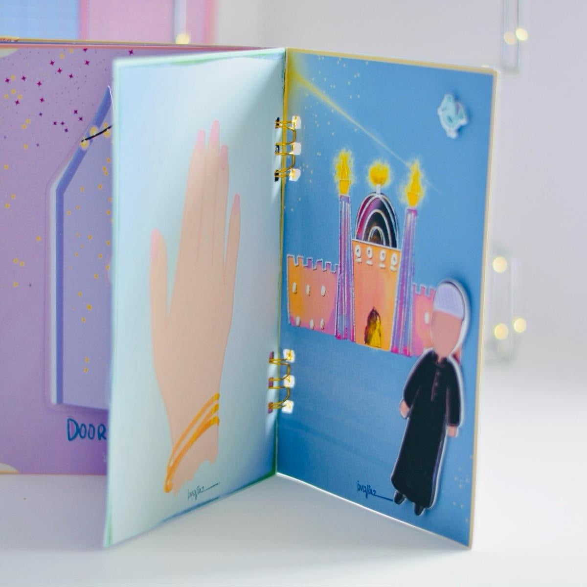 Islamic Activity book, Daily Duas interactive book. IMAJIAZ