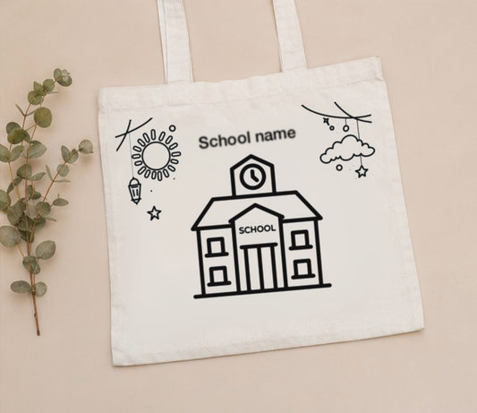 Personalised School Tote bags (Teachers Gift)